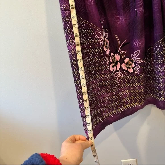 T-C Fashion Co-Ord Purple, White and Black with Gold Glitter Top and Maxi Skirt - Picture 11 of 12